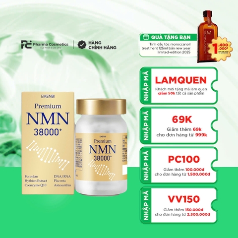 EIKENBI NMN 38000+: Hỗ Trợ Chống Lão Hóa & Tái Tạo Năng Lượng Từ Sâu Bên Trong