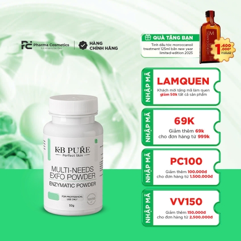 KB PURE MULTI-NEEDS EXFO POWDER: Tẩy Tế Bào Chết Đa Tác Động, Làm Mới & Thanh Lọc Làn Da