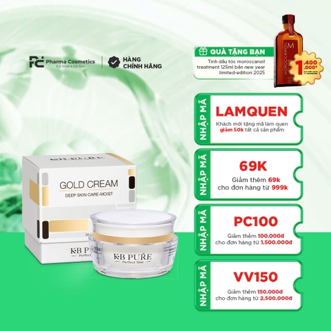 KB PURE GOLD CREAM: Kem Dưỡng Ẩm & Chống Lão Hóa Chuyên Sâu Cho Da Khô