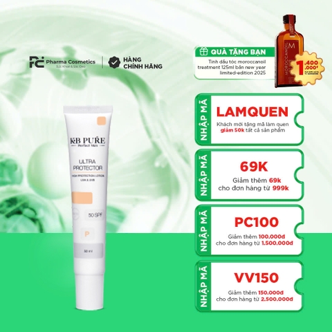KB PURE ULTRA PROTECTOR SPF 50: Kem Chống Nắng Toàn Diện & Dưỡng Ẩm Tăng Cường