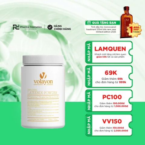 VOLAYON LATEENIX POWDER: Mặt Nạ Dưỡng Sáng & Tăng Cường Sức Sống Cho Làn Da