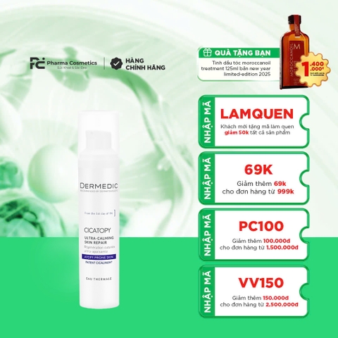 DERMEDIC CICATOPY ULTRA-CALMING SKIN REPAIR CREAM: Giải Pháp Dịu Nhẹ Cho Làn Da Khô & Nhạy Cảm