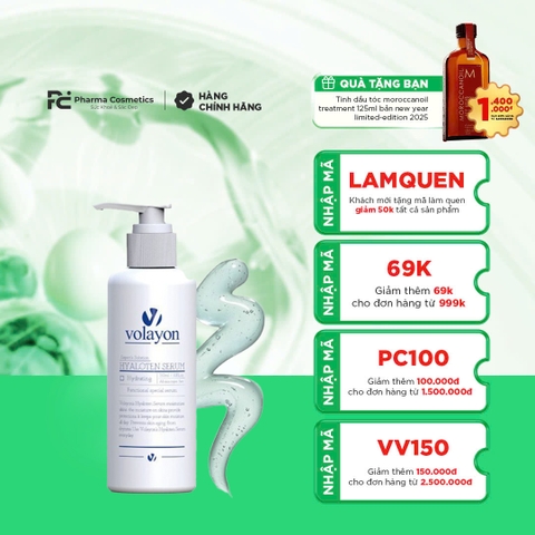 VOLAYON HYALOTEN SERUM: Tinh Chất Cấp Ẩm Đa Tầng & Bảo Vệ Da Khỏi Quá Trình Oxy Hóa
