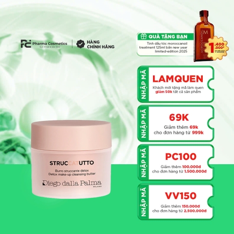 DIEGO DALLA PALMA MAKE-UP CLEANSING BUTTER: Kem Tẩy Trang Sâu & Thanh Lọc Da Toàn Diện
