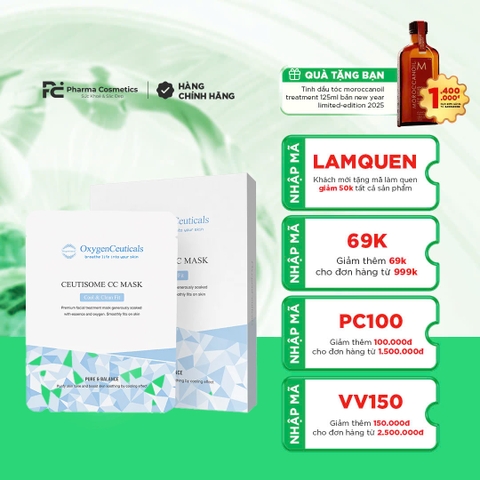 OXYGENCEUTICALS CEUTISOME CC MASK: Mặt Nạ Giải Pháp Làm Dịu & Làm Sáng Da Tức Thì