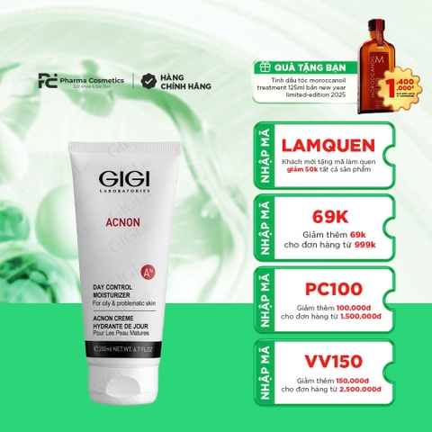 GIGI ACNON DAY CONTROL / KEM DƯỠNG ẨM BAN NGÀY GIÚP KHÁNG VIÊM, LÀM DỊU, GIẢM ĐỎ, NGĂN NGỪA KÍCH ỨNG CHO DA DẦU MỤN NHẠY CẢM 