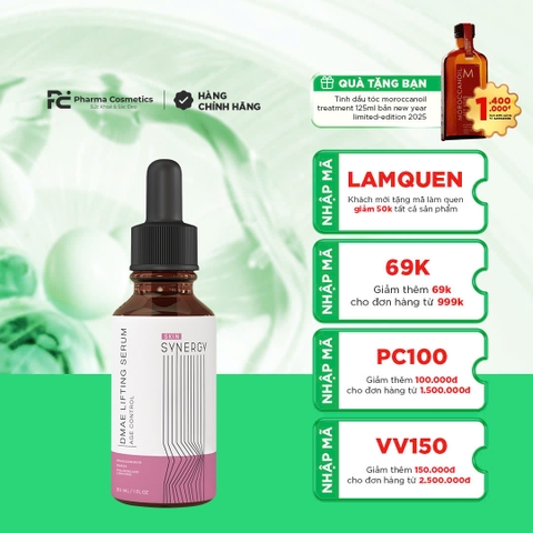 SKIN SYNERGY DMAE LIFTING SERUM: Giải Pháp Nâng Cơ & Trẻ Hóa Da Không Xâm Lấn