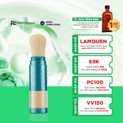 COLORESCIENCE TOTAL PROTECTION BRUSH-ON SHIELD SPF50 ( FAIR) / PHẤN PHỦ CHỐNG NẮNG TOÀN DIỆN 