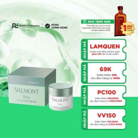 VALMONT VITAL CONTOUR CREAM: Kem Dưỡng Mắt Tái Tạo Năng Lượng - Giảm Quầng Thâm & Trẻ Hóa Vùng Da Mắt