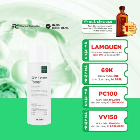 DR.ESTHE SKIN LASER TONER: Toner Phục Hồi & Làm Dịu Da Nhạy Cảm Sau Điều Trị
