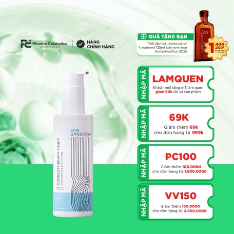 SKIN SYNERGY CORNEOTHERAPY TONER: Nước Cân Bằng Phục Hồi Hàng Rào Bảo Vệ & Dưỡng Ẩm Chuyên Sâu