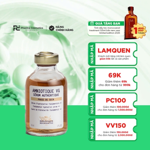 BIOLOGIQUE RECHERCHE SÉRUM AMNIOTIQUE VG / TINH CHẤT DƯỠNG ẨM CHUYÊN SÂU CHO LÀN DA BỊ MẤT NƯỚC 30ML