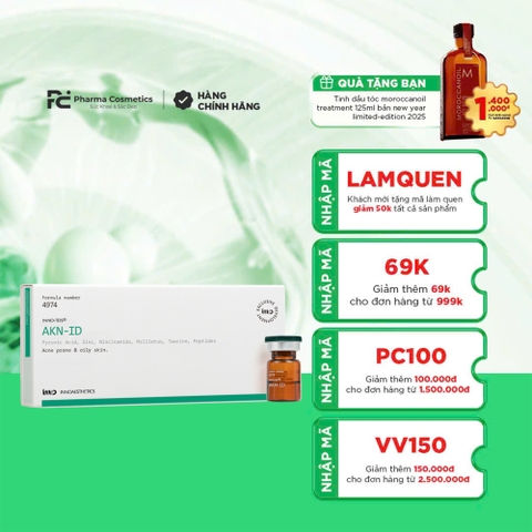 INNOAESTHETICS AKN-ID: Giải Pháp Loại Bỏ Dầu Nhờn & Ngăn Ngừa Mụn Chuyên Sâu