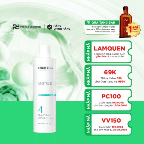 UNSTRESS 4 FRANGIPANY CONCENTRATE / HUYẾT THANH LÀM DỊU BẢO VỆ DA 