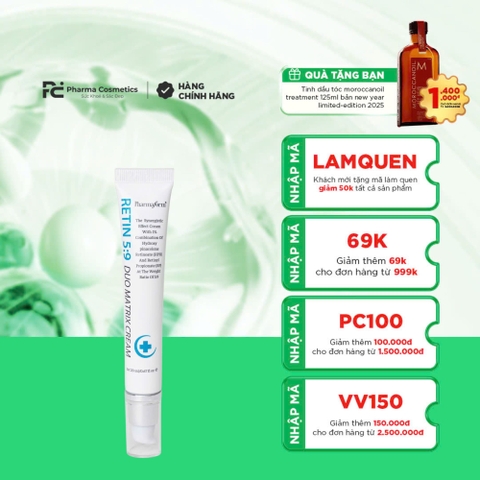 PHARMAFORM RETIN 5:9 DUO MATRIX CREAM: Kem Dưỡng Retinol Thế Hệ Mới - Trẻ Hóa & Tái Tạo Làn Da Toàn Diện