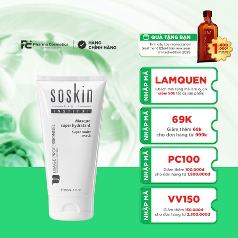SOSKIN SUPER MOIST MASK / MẶT NẠ DƯỠNG ẨM CHỐNG LÃO HOÁ  150ML