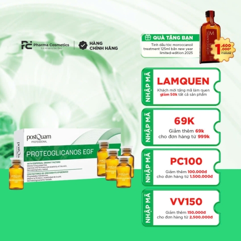 POSTQUAM PROTEOGLICANOS WITH EGF: Tinh Chất Tái Tạo & Phục Hồi Chuyên Sâu - Đặc Trị Sẹo Rỗ, Lão Hóa