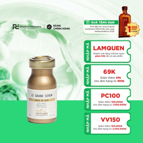 BIOLOGIQUE RECHERCHE LE GRAND SÉRUM / TINH CHẤT DƯỠNG DA CAO CẤP 8ml
