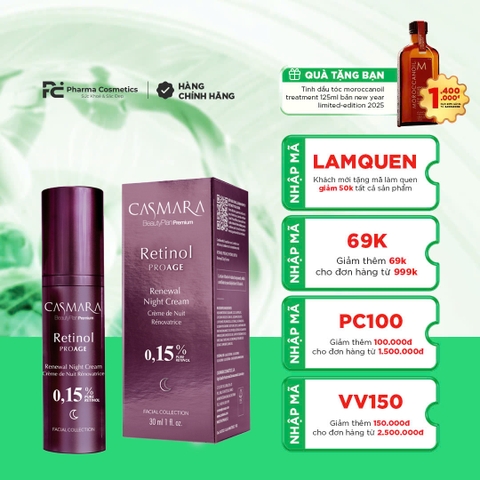 CASMARA RETINOL PROAGE RENEWAL NIGHT CREAM  / KEM TRẺ HÓA RETINOL TINH KHIẾT