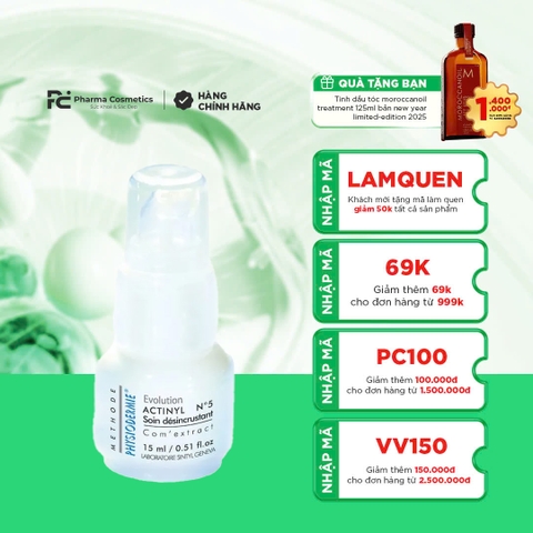 METHODE PHYSIODERMIE ACTINYL NO.5 / GEL TRỊ MỤN ĐẦU TRẮNG, ĐẦU ĐEN, LÀM SẠCH LỖ CHÂN LÔNG