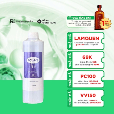 TRANDMI AQUA SOLUTION T1 (AHA): Dung Dịch Tẩy Da Chết & Dưỡng Ẩm Chuyên Sâu Cho Da Thường, Da Lão Hóa