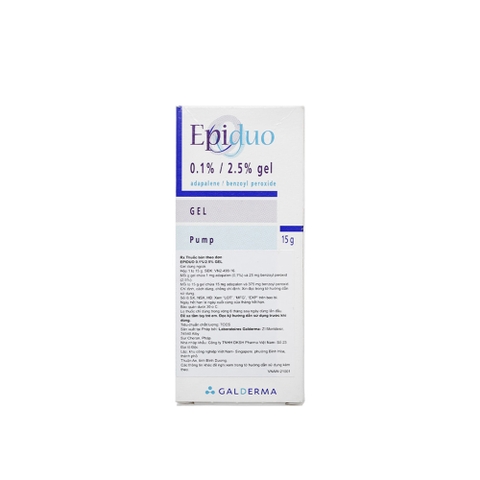 EPIDUO 0.1%/2.5% GEL: Thuốc Trị Mụn Viêm, Mụn Bọc Mạnh Mẽ & Hiệu Quả