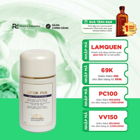 BIOLOGIQUE RECHERCHE LOTION P50W / LOTION GIẢI PHÁP CHO LÀN DA MỎNG MANH & NHẠY CẢM 150ml
