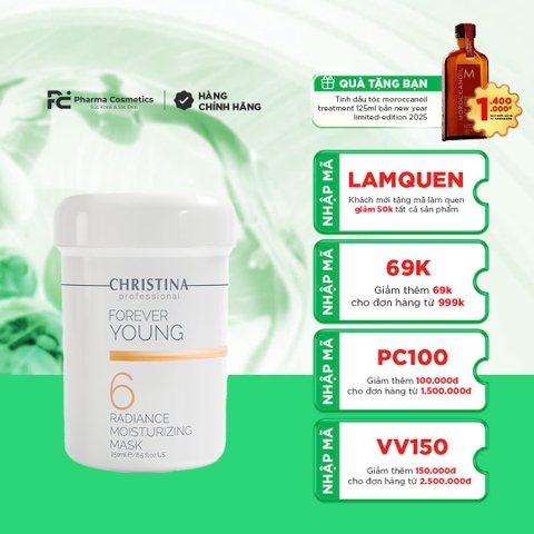 FOREVER YOUNG 6 RADIANCE MOISTURIZING MASK / MẶT NẠ DƯỠNG ẨM, LÀM SÁNG DA VÀ CHỐNG LÃO HOÁ