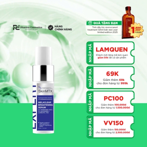 SKINMTX MELACLEAR BRIGHTENING SERUM: Giải Pháp Tối Ưu Cho Da Nám, Thâm Lâu Năm & Sắc Tố Cứng Đầu