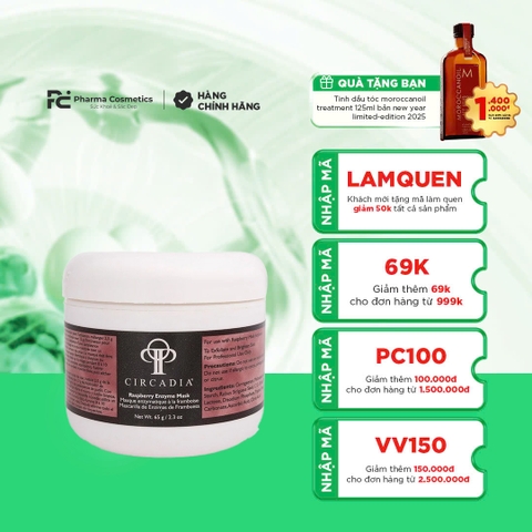 CIRCADIA RASPBERRY ENZYME POWDER: Tẩy Tế Bào Chết Dịu Nhẹ, Mang Lại Làn Da Sáng Khỏe Rạng Rỡ