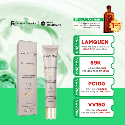 CASMARA DD CREAM URBAN PROTECT SPF 50 / KEM NGÀY ĐÔ THỊ 4 TRONG 1 (NÂNG TONE) 