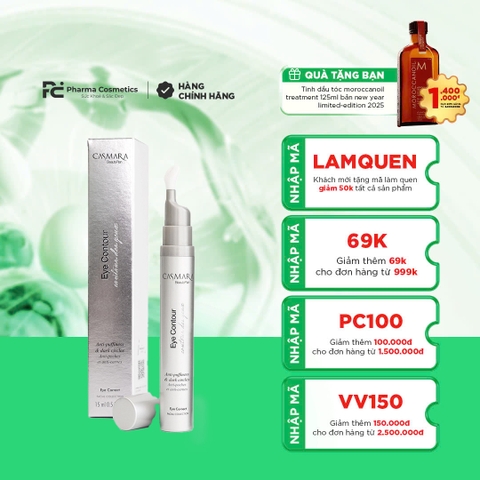 CASMARA EYE CONTOUR ANTI-PUFFINESS & DARK CIRCLES / KEM XÓA TAN BỌNG MẮT VÀ QUẦNG THÂM 