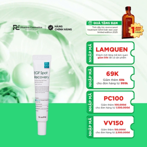 DR.ESTHE EGF SPOT RECOVERY: Tinh Chất Chấm Mụn & Phục Hồi - Tái Tạo Da Chuyên Sâu