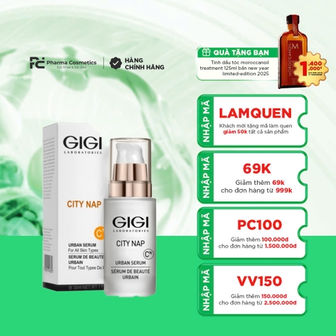 GIGI CITY NAP URBAN SERUM / SERUM CHỐNG LÃO HOÁ, LÀM DỊU, BẢO VỆ DA KHỎI CÁC TÁC ĐỘNG TIÊU CỰC 