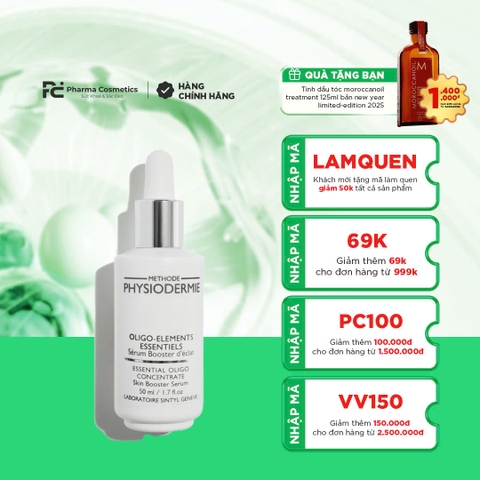 PHYSIODERMIE ESSENTIAL OLIGO CONCENTRATE – RESTRUCTURING / KHOÁNG CHẤT CHỐNG OXY HÓA, DƯỠNG ẨM VÀ TÁI TẠO DA ( 50ML)