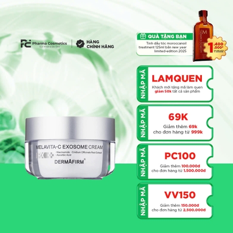 DERMAFIRM MELAVITA-C EXOSOME CREAM / KEM DƯỠNG ẨM HỖ TRỢ LÀM SÁNG DA
