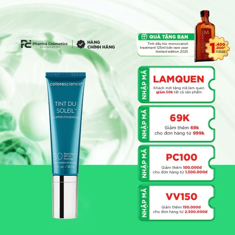 COLORESCIENCE TINT DU SOLEIL SPF 30 - LIGHT / KEM NỀN DƯỠNG DA CHỐNG NẮNG SPF30 