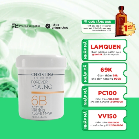 FOREVER YOUNG 6B ACTIVE FIRMING ALGAE MASK / MẶT NẠ TÁI TẠO MÔ TẾ BÀO, GIẢM NẾP NHĂN VÀ NÂNG CƠ 