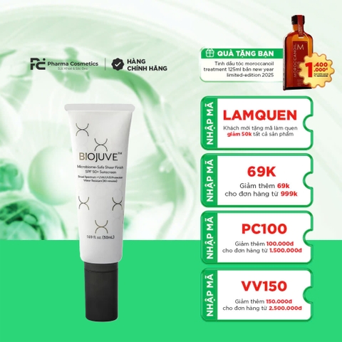 BIOJUVE  SHEER FINISH SPF 50+ SUNSCREEN / KEM CHỐNG NẮNG SINH HỌC 