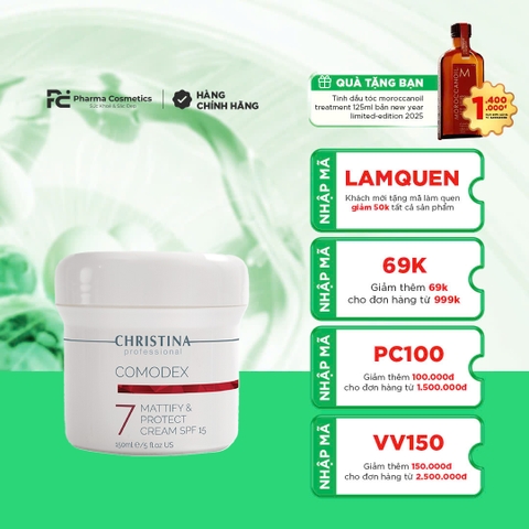 COMODEX 7 MATTIFY & PROTECT CREAM SPF 15 / KEM DƯỠNG KIỀM DẦU VÀ BẢO VỆ CHO DA MỤN SPF 15 