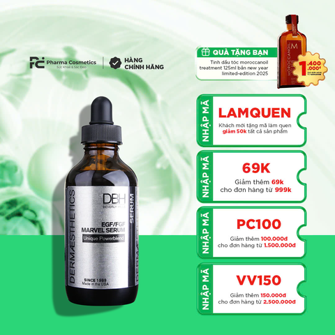 DBH EGF/FGF MARVEL SERUM / SERUM TẾ BÀO GỐC THÚC ĐẨY QUÁ TRÌNH TÁI TẠO DA 120ml