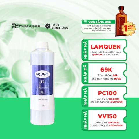 TRANDMI AQUA SOLUTION T2 (BHA): Dung Dịch Tẩy Da Chết Sạch Sâu & Đặc Trị Mụn Cho Da Dầu Nhạy Cảm