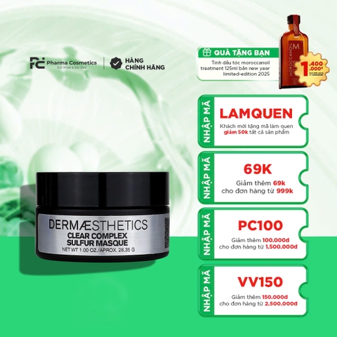 DBH CLEAR COMPLEX SULFUR MASQUE / MẶT NẠ KIỀM DẦU NGỪA MỤN 30ml