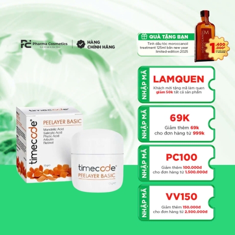 TIMECODE PEELAYER BASIC / PEEL TÁI TẠO, ĐỒNG ĐỀU MÀU DA