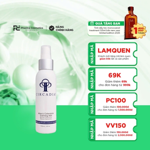 CIRCADIA ALOE & CALENDULA CALMING MIST: Xịt Khoáng Dịu Nhẹ Giúp Làm Dịu & Cấp Ẩm Cho Da Nhạy Cảm