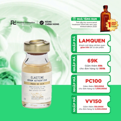 BIOLOGIQUE RECHERCHE SÉRUM ELASTINE / TINH CHẤT CHỐNG NHĂN MẠNH MẼ, ĐẶC BIỆT ĐỂ PHỤC HỒI VÀ DUY TRÌ ĐỘ ĐÀN HỒI TỰ NHIÊN CỦA DA 8ml