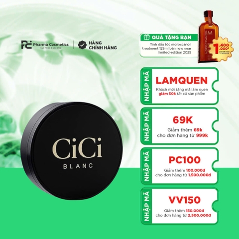 CICI BLANC CUSHION: Phấn Nước 3 Trong 1 - Trang Điểm, Dưỡng Da & Phục Hồi Chuyên Sâu