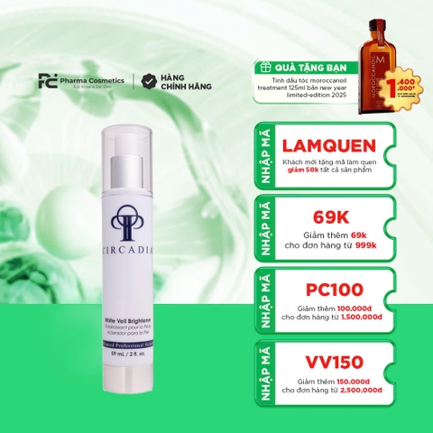 CIRCADIA WHITE VEIL BRIGHTENER: Kem Dưỡng Hỗ Trợ Làm Sáng & Đều Màu Da Rạng Rỡ