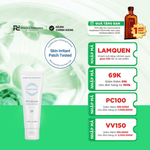OXYGENCEUTICALS PP CREAM: Kem Dưỡng Phục Hồi & Bảo Vệ Làn Da Nhạy Cảm Sau Liệu Trình