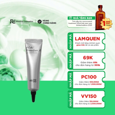 OH!OH! RESURFACE A: Tinh Chất Retinal Trẻ Hóa & Sáng Da, Phục Hồi Làn Da Sức Sống